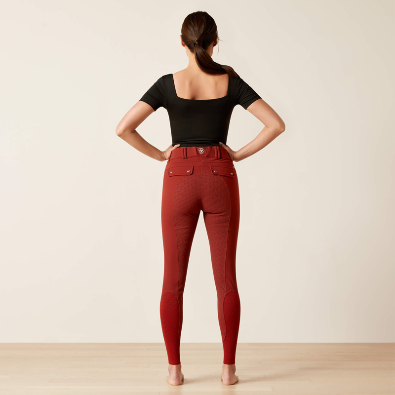 Ariat Women's Tri Factor Grip Full Seat Breech - Fired Brick-2